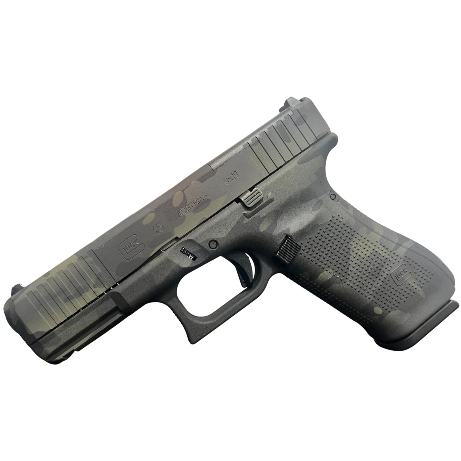 GLOCK 45 GEN 5 MOS BLACK MULTICAM FS 9MM PISTOL FXD 5.5lb 3-17RD MAGS