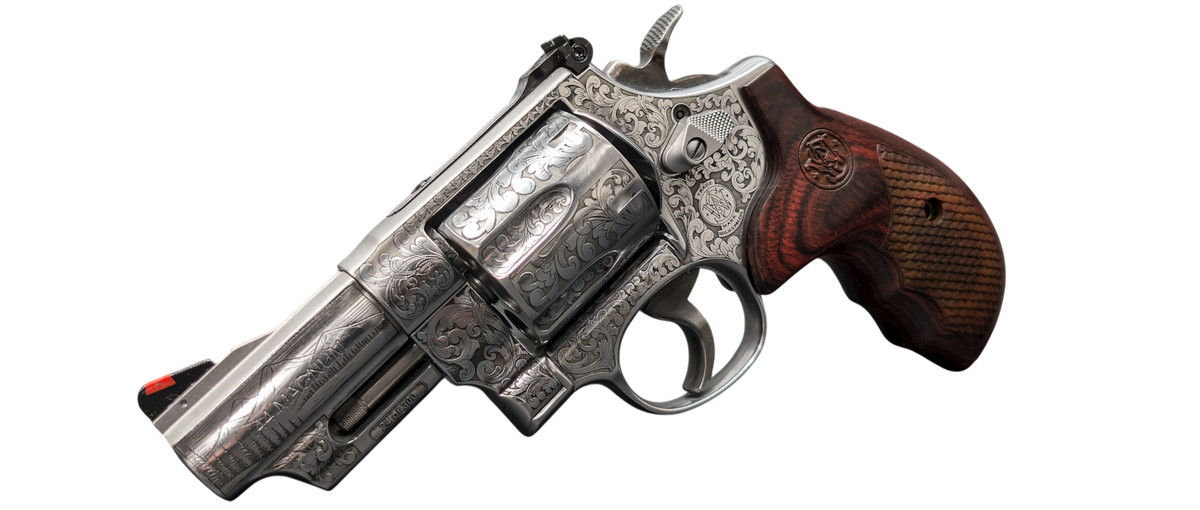 SMITH & WESSON 629 DELUXE STS ENGRAVED ALASKAN GRIZZLY 44MAG 3" 6RD DA/SA