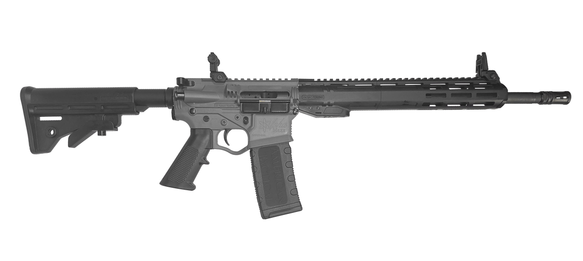 ATI ALPHA MAXX 5.56 RIFLE 16" HBAR BBL, 13" HANDGUARD SNIPER GREY, FLIP UP 1-30RD MAG