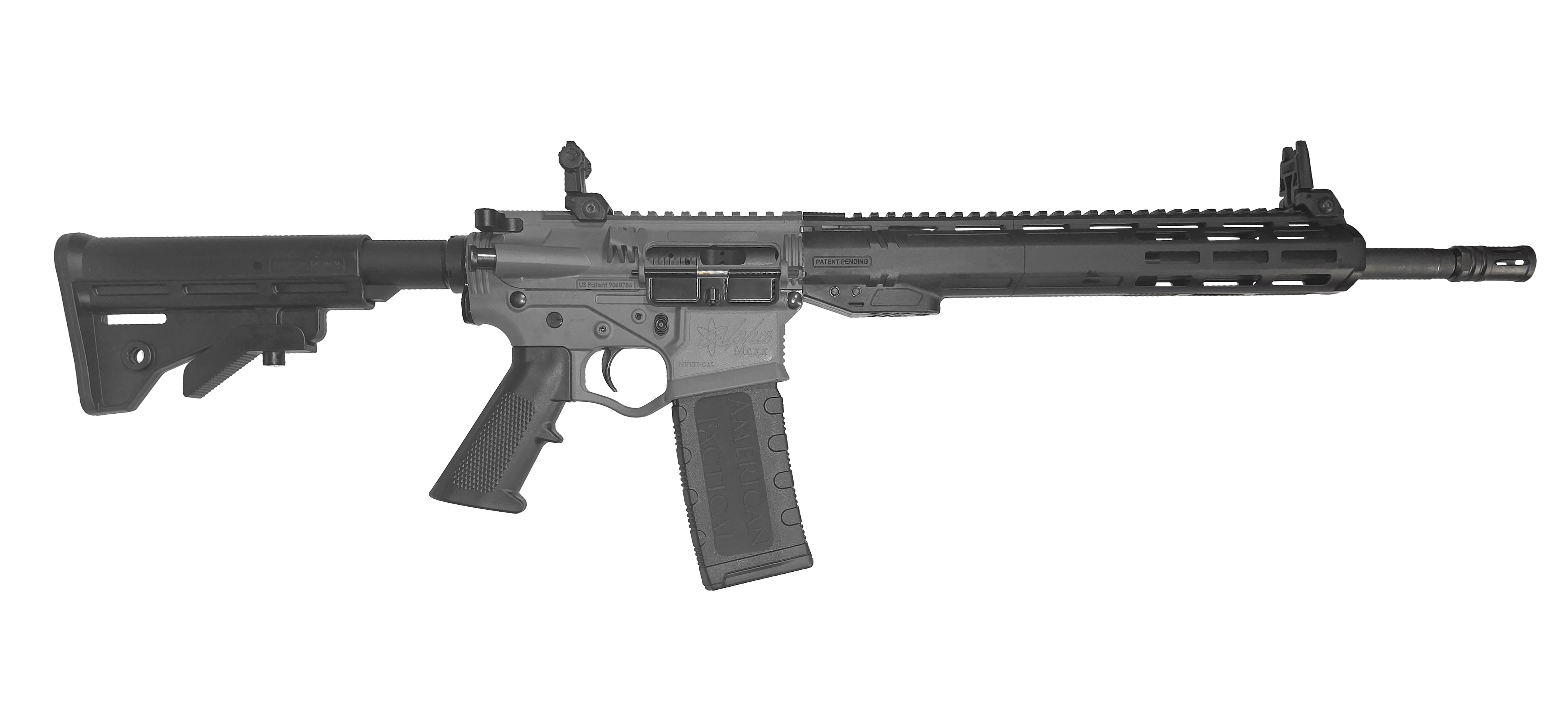 ATI ALPHA MAXX 5.56 RIFLE 16" HBAR BBL, 13" HANDGUARD SNIPER GREY, FLIP UP 1-30RD MAG