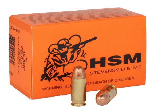 HSM .45 ACP/Auto 230 gr Full Metal Jacket (FMJ)