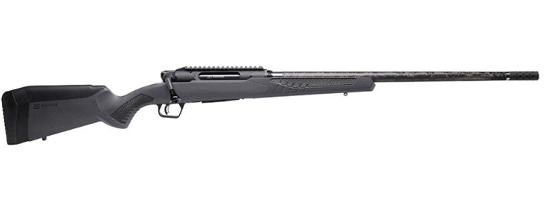 Savage Arms 57910 Impulse Driven Hunter 300 Win Mag 3+1 20" Matte Black Threaded Barrel, Matte Black Carbon Steel Receiver w/Picatinny Rail, Gray AccuStock Synthetic Stock, Ambidextrous