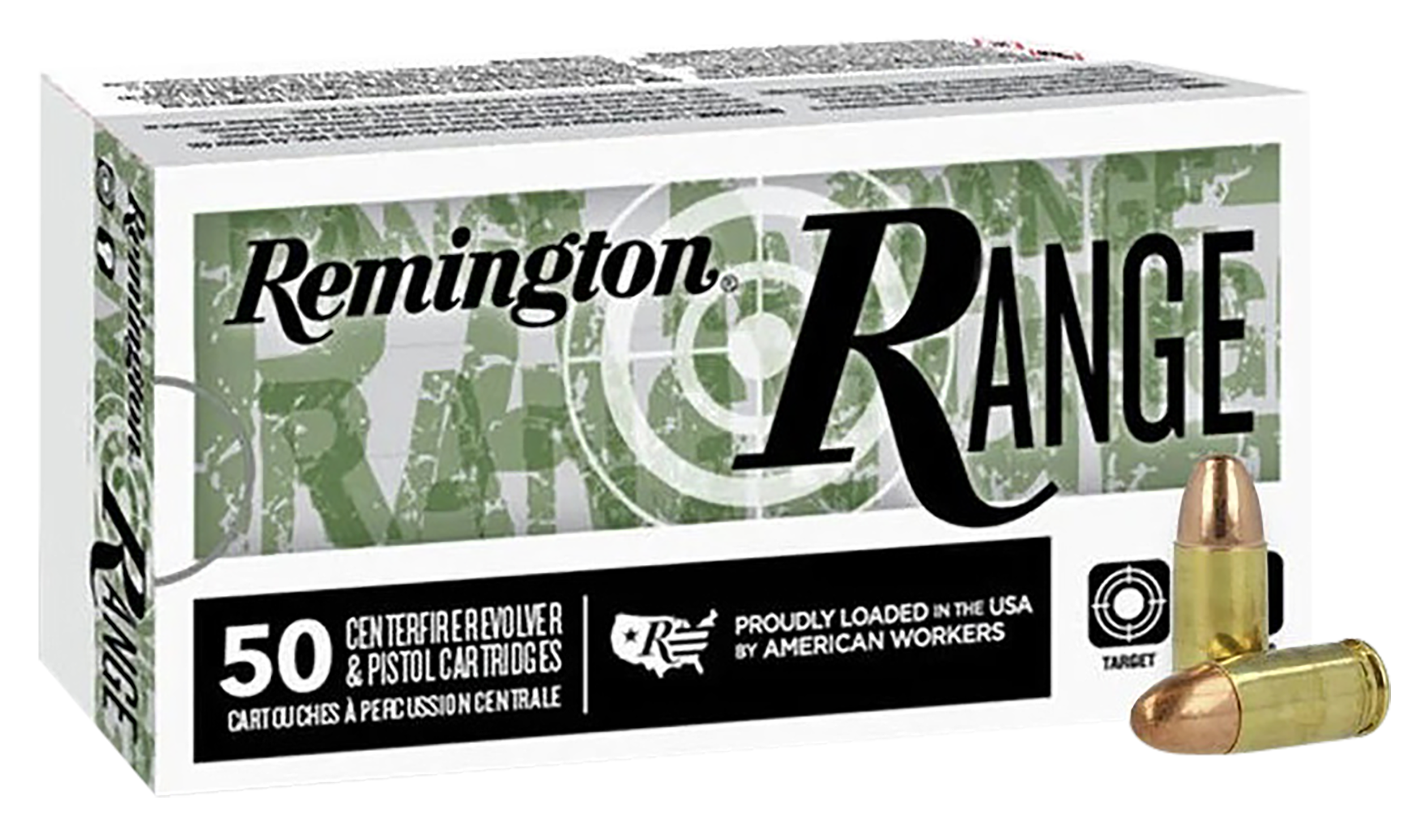 Remington Range Full Metal Jacket 124 Grain 9mm Luger/Parabellum 1110 fps