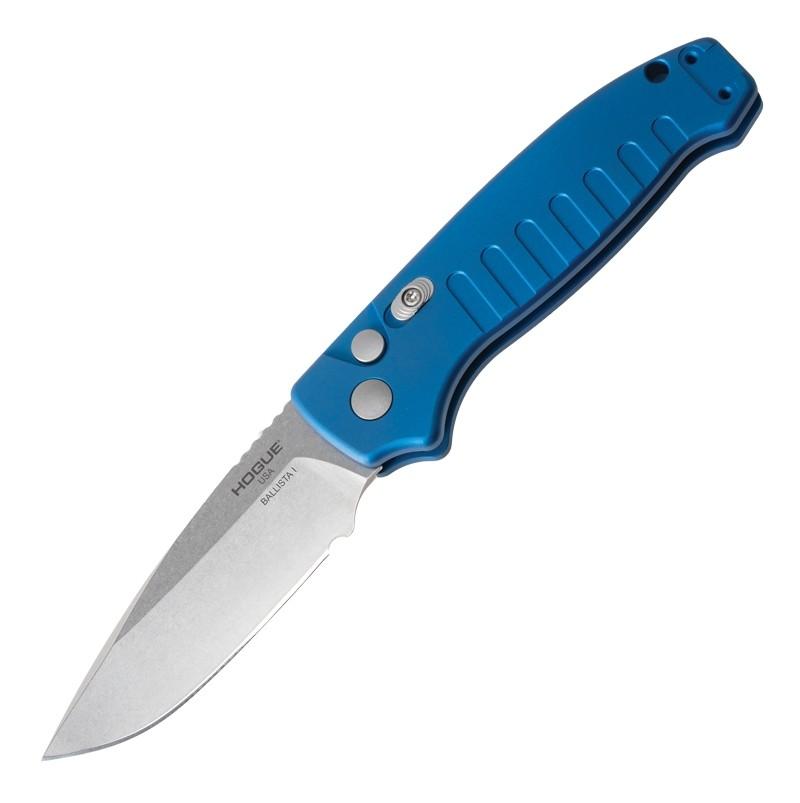 Hogue Ballista I 3.5" Drop Point Automated Folder Knife Blue