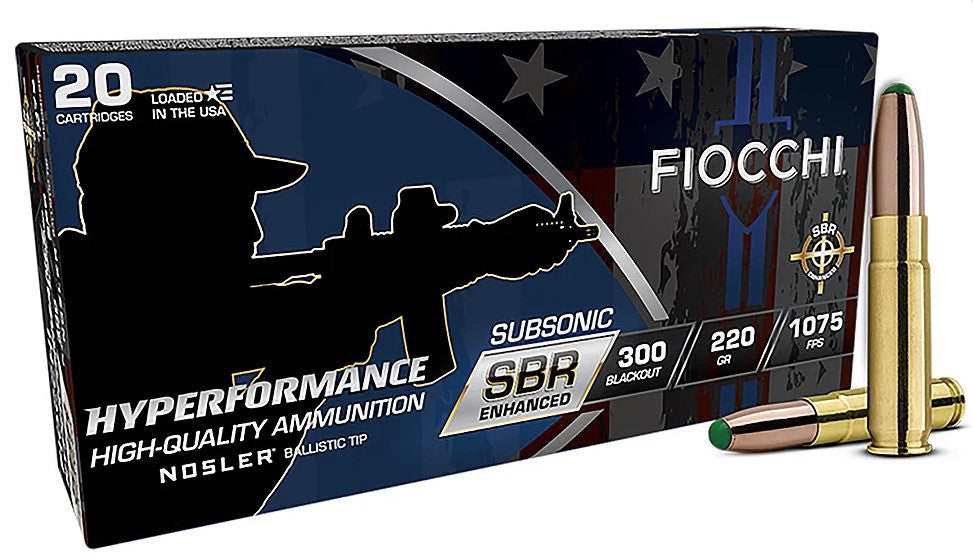 Fiocchi Hyperformance SBR Enhanced .300 AAC Blackout 220 Gr PolyTip