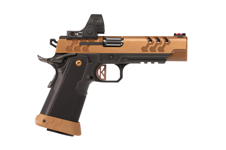 Kimber Mfg.,inc 3500055 2K11 Target (OI) 9mm 20+1 5" High Polished w/ Coyote PVD, Brush Polish Flats w/ DLC Coating Stainless Steel Slide Aluminum Grip