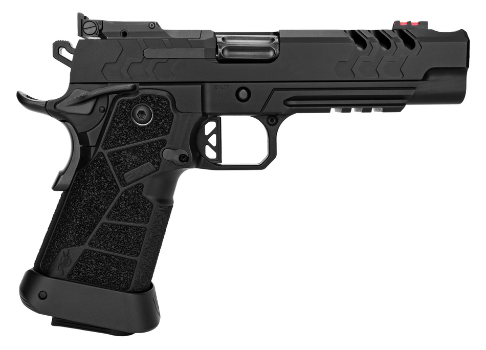 Kimber Mfg, Inc 3500078 2K11 Full Size 9mm Luger 20+1 5" Black DLC Stainless Steel Compensated Barrel & Lightening Cut/Optic Ready/Serrated Slide, Black Stainless Steel Frame w/Beavertail & Picatinny