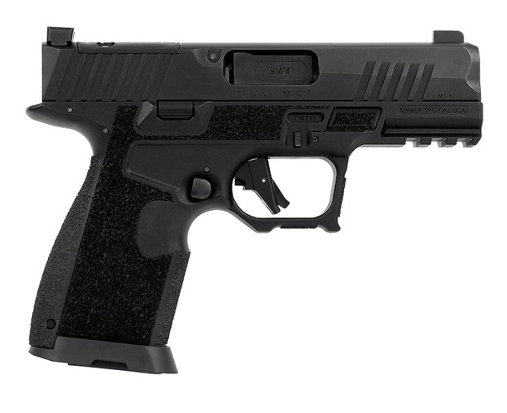 Kimber Mfg.,inc 3800016 R7 Mako Carbon Compact OR 9mm 15+1 3.92" FNC Stainless Steel Slide Molded Stippling Interchangeable Modular Backstrap Grip