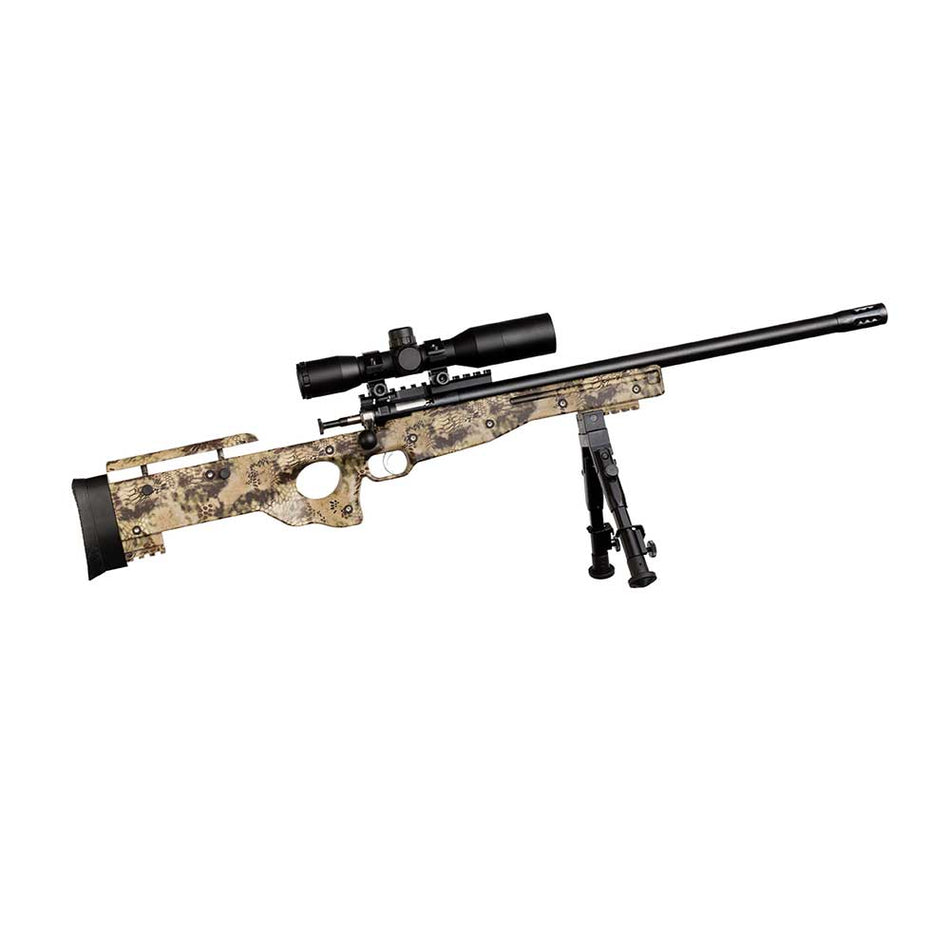 Crickett KSA2151 CPR Complete Package Youth 22 LR 1rd 16.12" Threaded Bull Barrel w/Muzzle Brake, Adjustable Cheek Comb Kryptek Camo Synthetic Stock, Integrated Buttstock & Forend Crickettinny Rails,