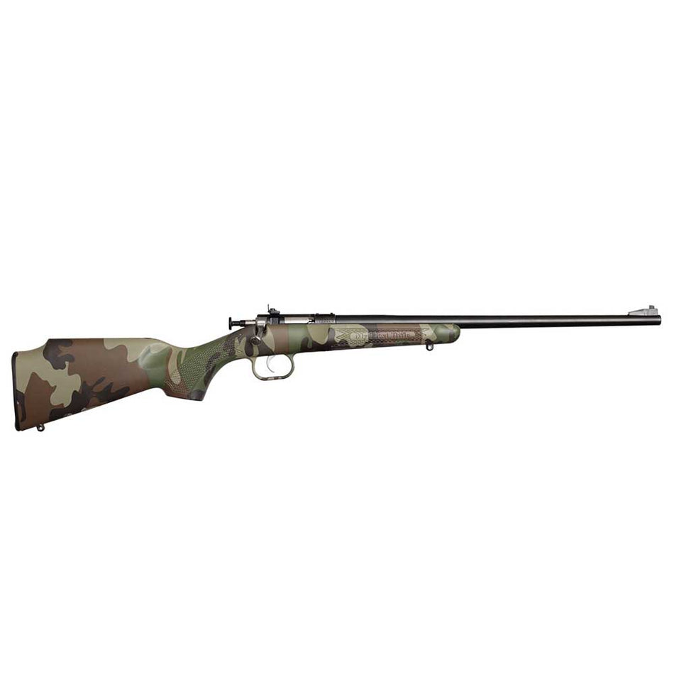 Crickett KSA2170 My First Rifle Gen2 22 S/L/LR Single Shot 16.10" Blued Barrel & Receiver, M81 Woodland Camo Synthetic Fixed Stock, EZ Loader