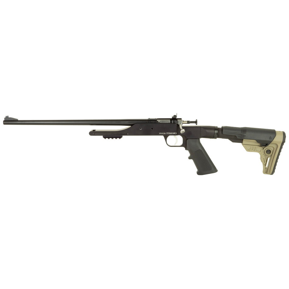 Keystone KSA2180LH Precision 6061 Overlander Pack Rifle 22 LR Single Shot 16.12" Carbon Fiber Threaded Barrel, Black Anodized Picatinny Rail Aluminum Receiver, Aluminum/Carbon Fiber Adjustable Skeleto