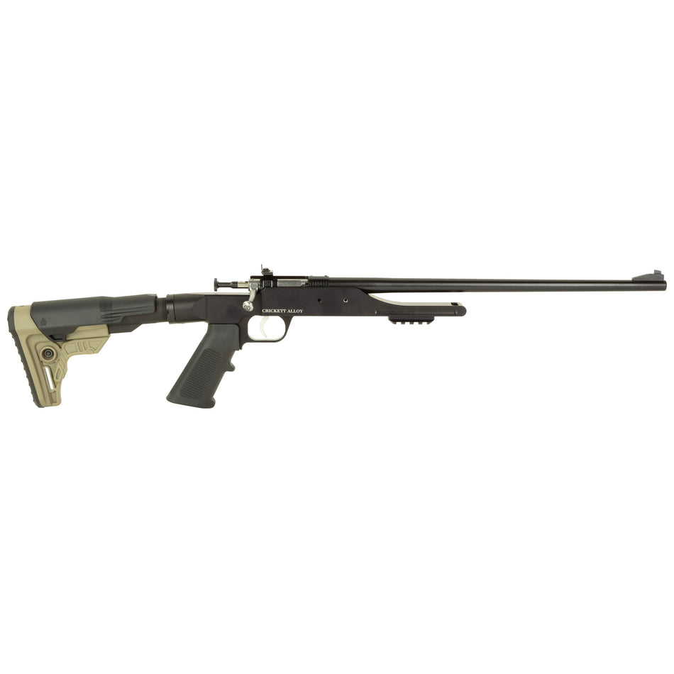 Crickett KSA2180 Precision 22 LR 1 rd 16.13" Blued Steel Barrel, Blued Steel w/Picatinny Rail Receiver, Black Adjustable Stock