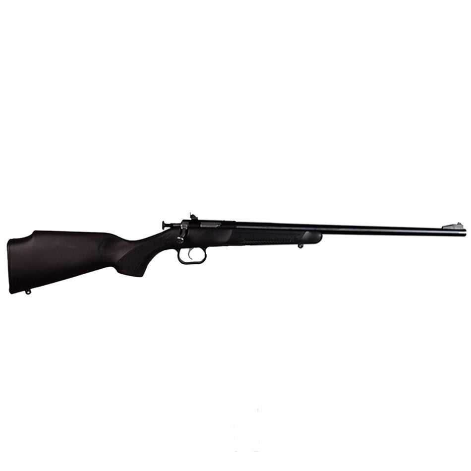 Crickett KSA2240 Youth 22 LR 1rd 16.12" Blued Barrel & Receiver, Fixed Front/Adjustable Rear Peep Sights, Black Synthetic Stock w/11.5" LOP, Rebounding Firing Pin Safety