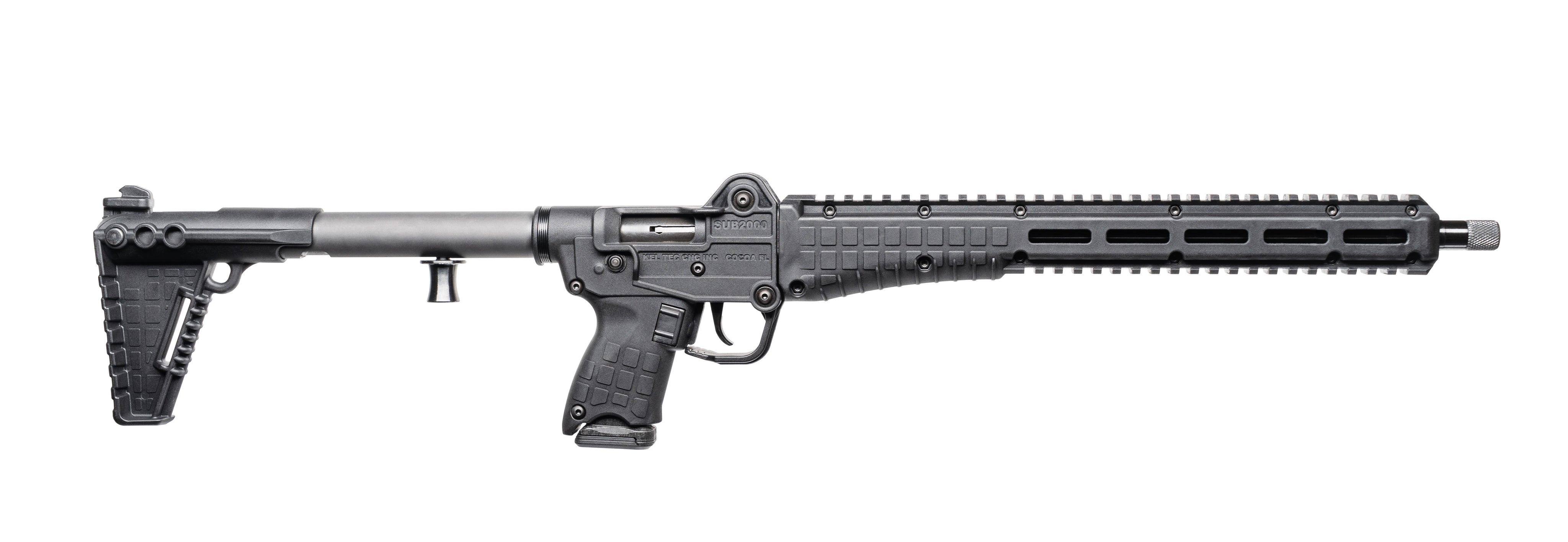 Kel-Tec SUB2K9GLKBLK SUB2000 Gen3 9mm Luger 15+1 16.15" Black Nitride Steel Threaded Barrel, Black Picatinny Rail Aluminum Receiver, M-LOK Handguard, Black Synthetic Folding Stock