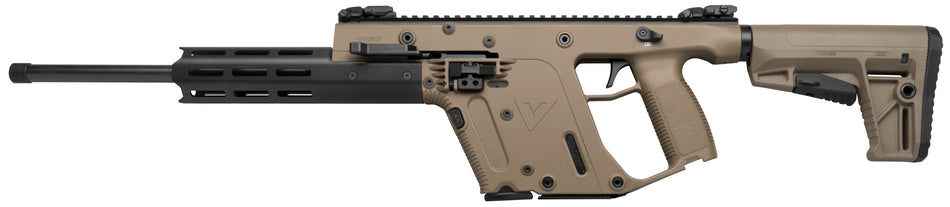 Kriss USA KV22CFD00 Vector CRB Gen2 Full Size 22 LR 10+1 16" Black Threaded Barrel, Flat Dark Earth Picatinny Rail Aluminum Receiver, M-LOK Handguard, Flat Dark Earth 6 Position Collapsible Synthetic