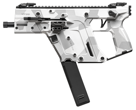 Kriss USA KV903PAD00 Vector SDP Gen3 9mm Luger 40+1 5.50" Black Nitride Threaded Barrel, Arctic Delta Cerakote Receiver w/Picatinny Rail, Rear Picatinny Rail, M-LOK Handguard, White Polymer Grip