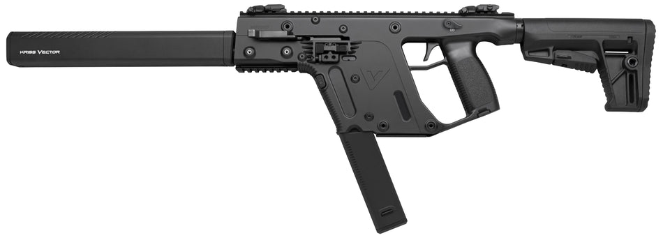 Kriss USA KV90CBL20 Vector CRB G2 9mm Luger 40+1 16" Black Nitride Steel Barrel, Black Polymer Receiver, 6 Position Black Synthetic Stock, Black Polymer Grip, Right Hand