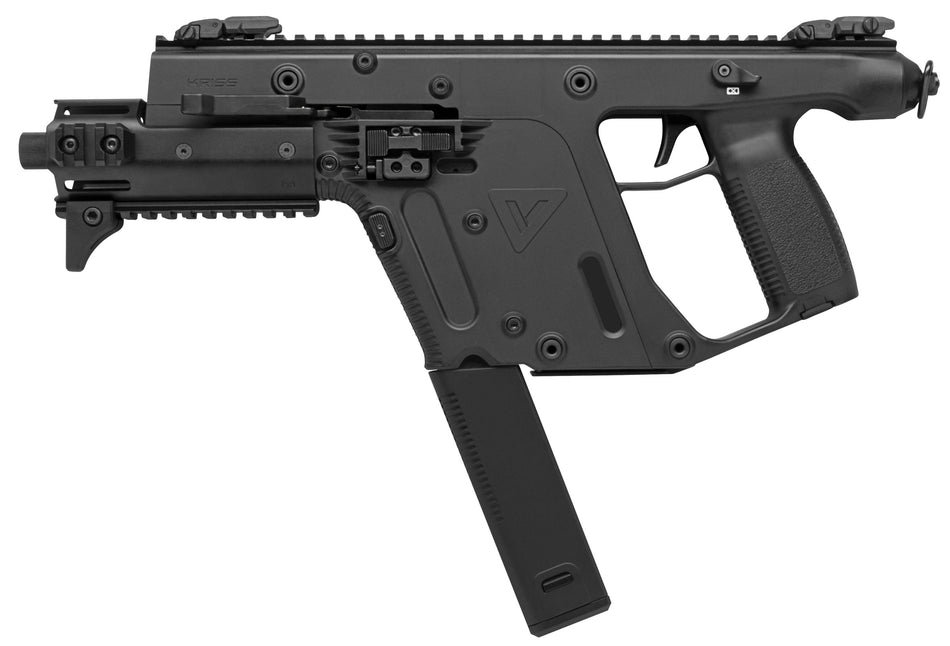 Kriss USA KV90PBL30 Vector Enhanced SDP Gen2 9mm Luger 40+1 6.50" Black Nitride Threaded Barrel, Black Picatinny Rail, MK5M Modular Rail, Black Polymer Grip, Glock Magazine Compatible