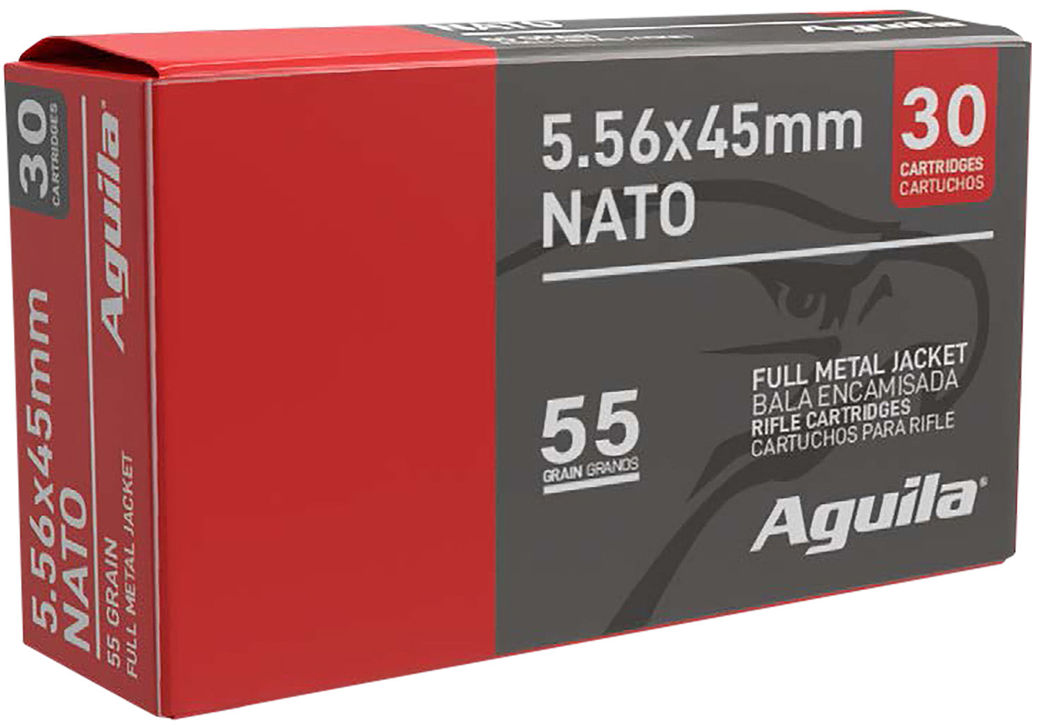 Aguila  5.56x45mm NATO 55 grain Full Metal Jacket ammunition