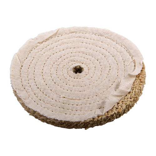 SISAL POLISHING WHEEL, 6" X .375", 1/2" ARBOR