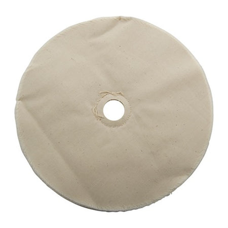 MUSLIN POLISHING WHEEL, LOOSE, 8" X 20-PLY, 7/8" ARBOR