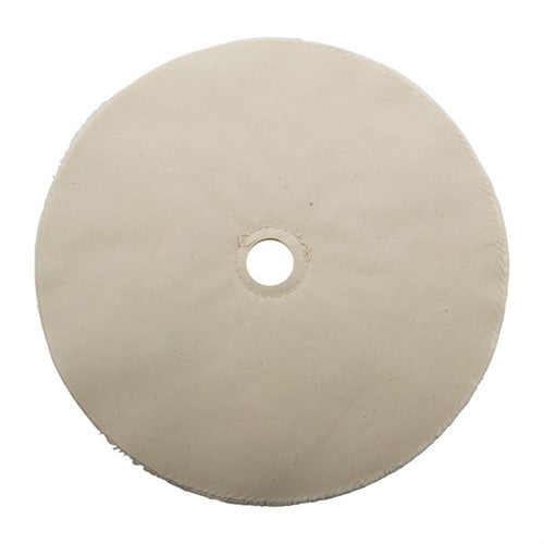 MUSLIN POLISHING WHEEL, LOOSE, 10" X 20-PLY, 1" ARBOR