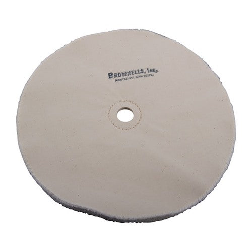 MUSLIN POLISHING WHEEL, LOOSE, 10" X 20-PLY, 3/4" ARBOR