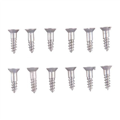 3X3/8" STEEL FLAT HEAD WOOD SCREWS BLUED 12 PACK