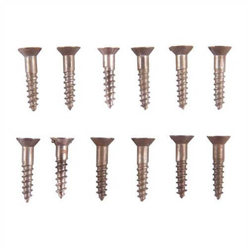 3X1/2" STEEL FLAT HEAD WOOD SCREWS BLUED 12 PACK