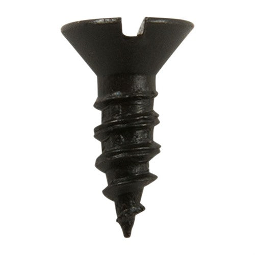 6X3/8" STEEL FLAT HEAD WOOD SCREWS BLUED 12 PACK