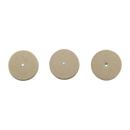 UNMOUNTED FELT BOB SQUARE 1"X1/4" 3 PACK