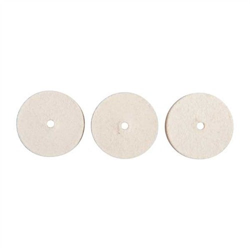 UNMOUNTED FELT BOB SQUARE 1"X3/8" 3 PACK