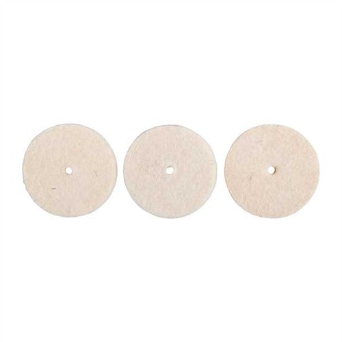 UNMOUNTED FELT BOB SQUARE 1"X1/8" 3 PACK