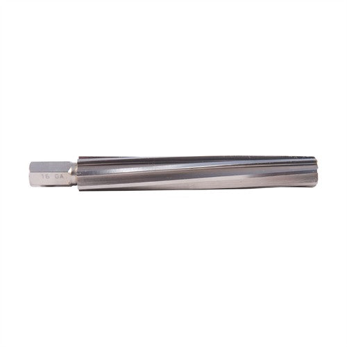 SPIRAL FLUTE LONG FORCING CONE REAMER, 16 GAUGE, 1/2" HEX