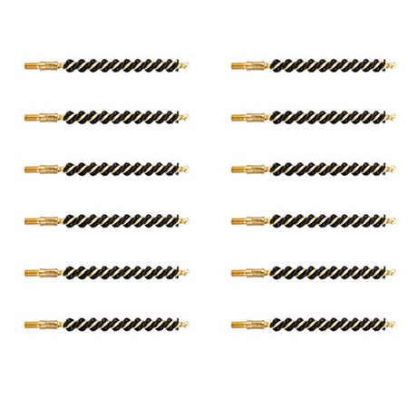 HEAVY WEIGHT NYLON RIFLE BRUSH 243/25 CALIBER 12 PACK