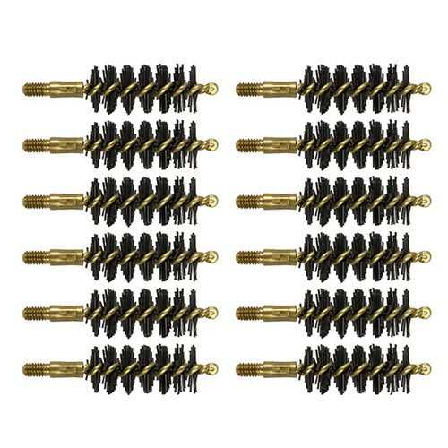 HEAVY WEIGHT BRUSH, NYLON, .50 CALIBER PISTOL, 12 PACK