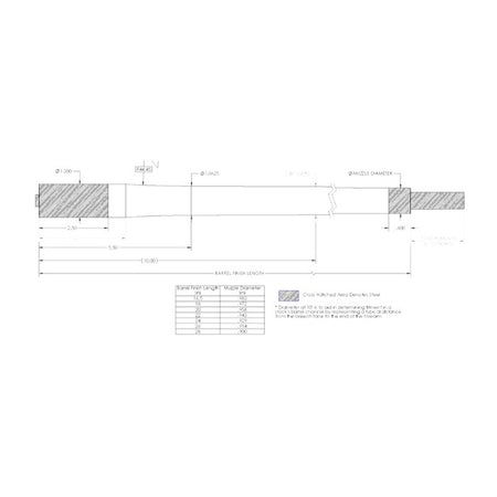 224 Cal Carbon Fiber Barrel for Bolt-Action Rifles 843068103494