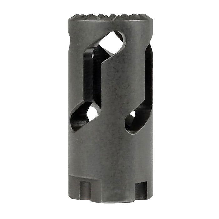 Midwest Industries Flash Hider Impact Device for AK 7.62x39, M14x1.0 LH Thread, 4140 Steel Black MI-AKFH1