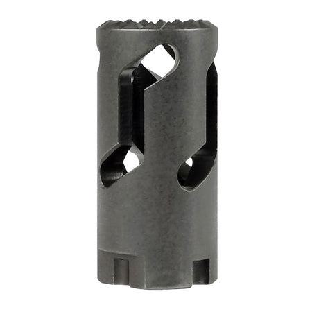 Midwest Industries Flash Hider Impact Device for AK 7.62x39, M14x1.0 LH Thread, 4140 Steel Black MI-AKFH1