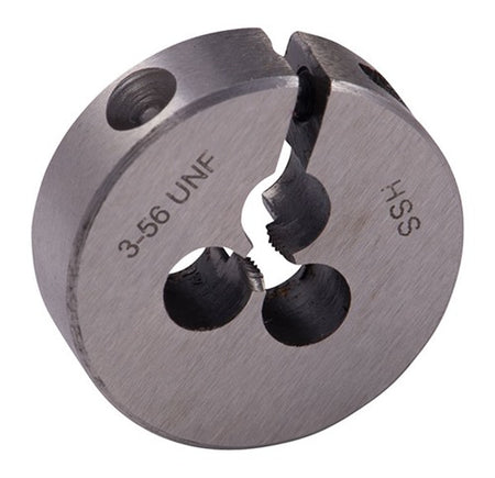 ROUND WIRE GAUGE CARBON DIE 13/16" DIAMETER 3-56 THREAD