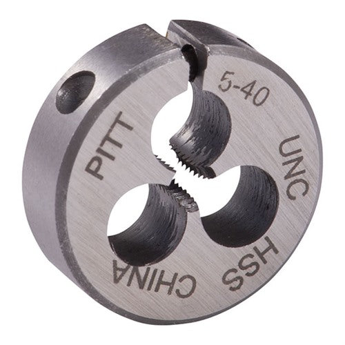 ROUND WIRE GAUGE CARBON DIE 13/16" DIAMETER 5-40 THREAD
