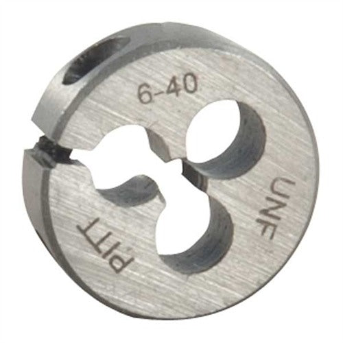 ROUND WIRE GAUGE CARBON DIE 13/16" DIAMETER 6-40 THREAD