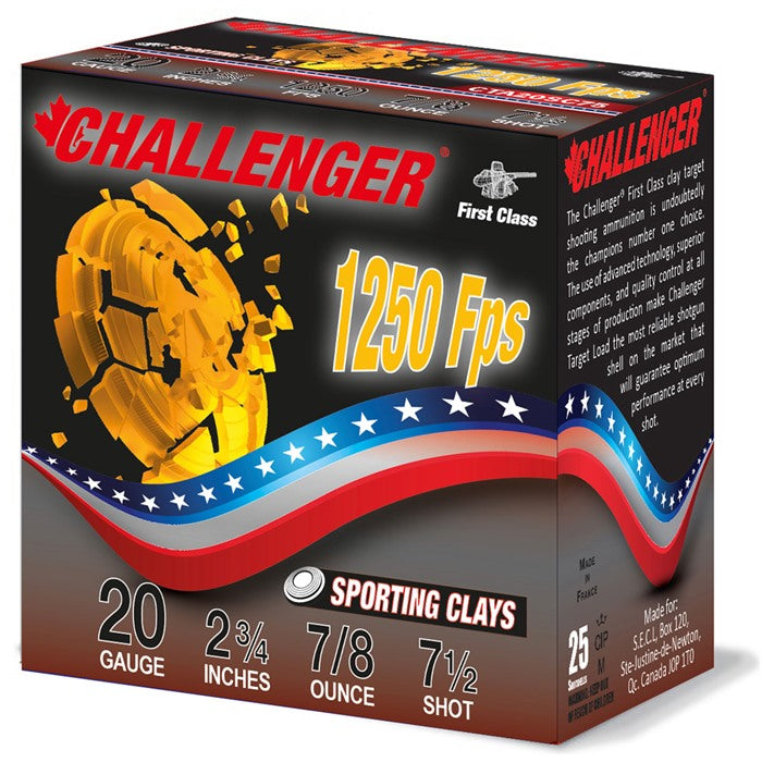 FIRST CLASS SPORTING CLAY 20 GA 2-3/4" 7/8OZ #7.5 250/CASE