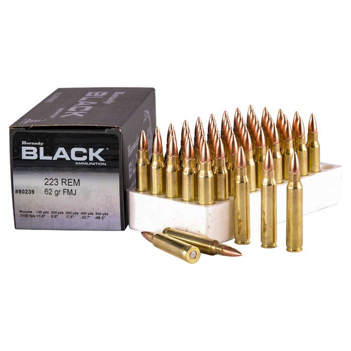 Hornady Black .223 Remington 62 Gr FMJ