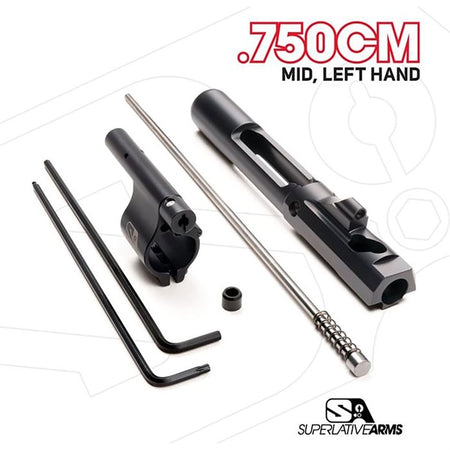 Left Hand AR-15 Adjustable Piston System .750" Clamp Block