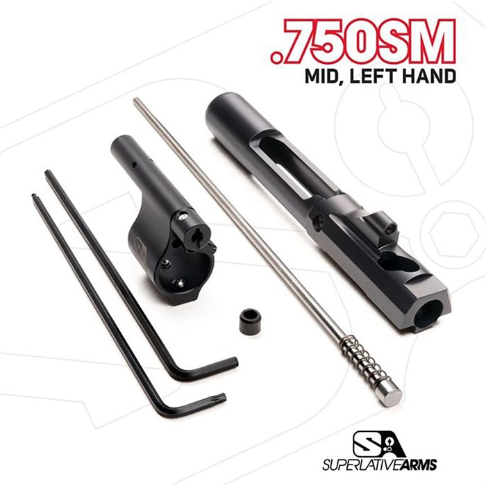 Left Hand AR-15 .750" Gas Block Adjustable Piston System