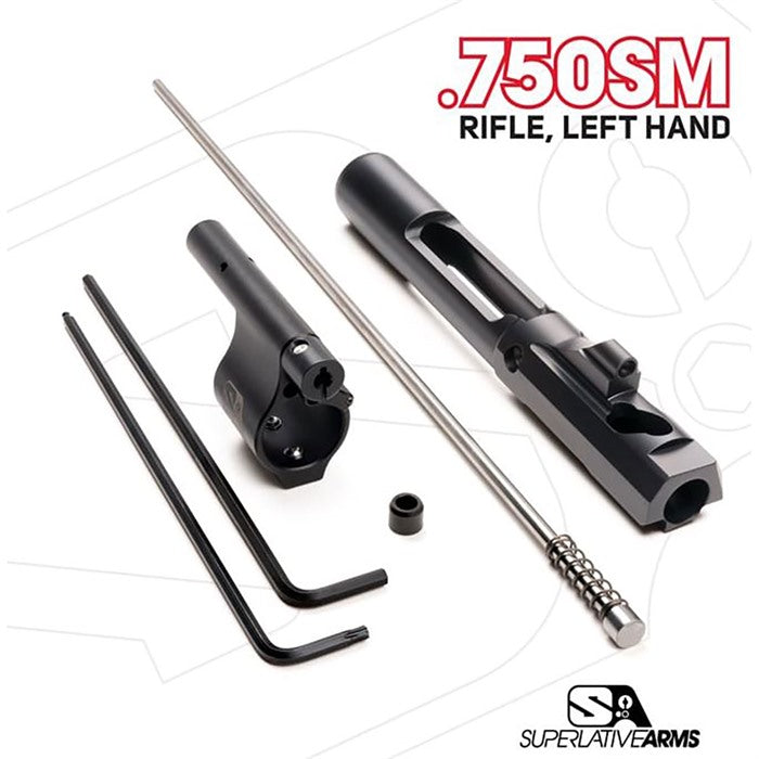 Left Hand AR-15 Adjustable .750" Gas Block Piston System