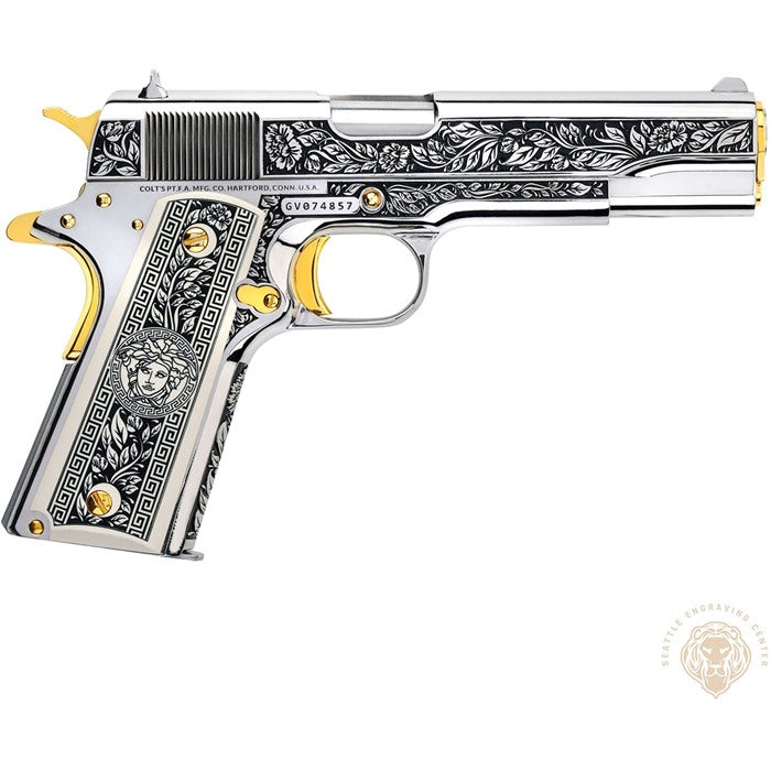1911 GOV'T CLASSIC 45 ACP 5" BBL (1)8RD MAG MEDUSA ITALIAN