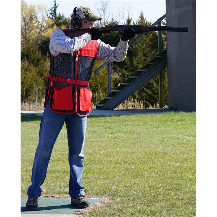 Full Mesh Shooting Vest with Dual Pads - 617867123003