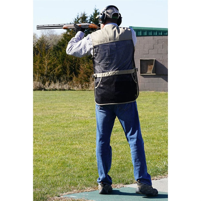 Full Mesh Shooting Vest with Dual Pads - 617867122570